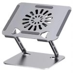 adjustable steel laptop holder with 2 usb ports-ML11